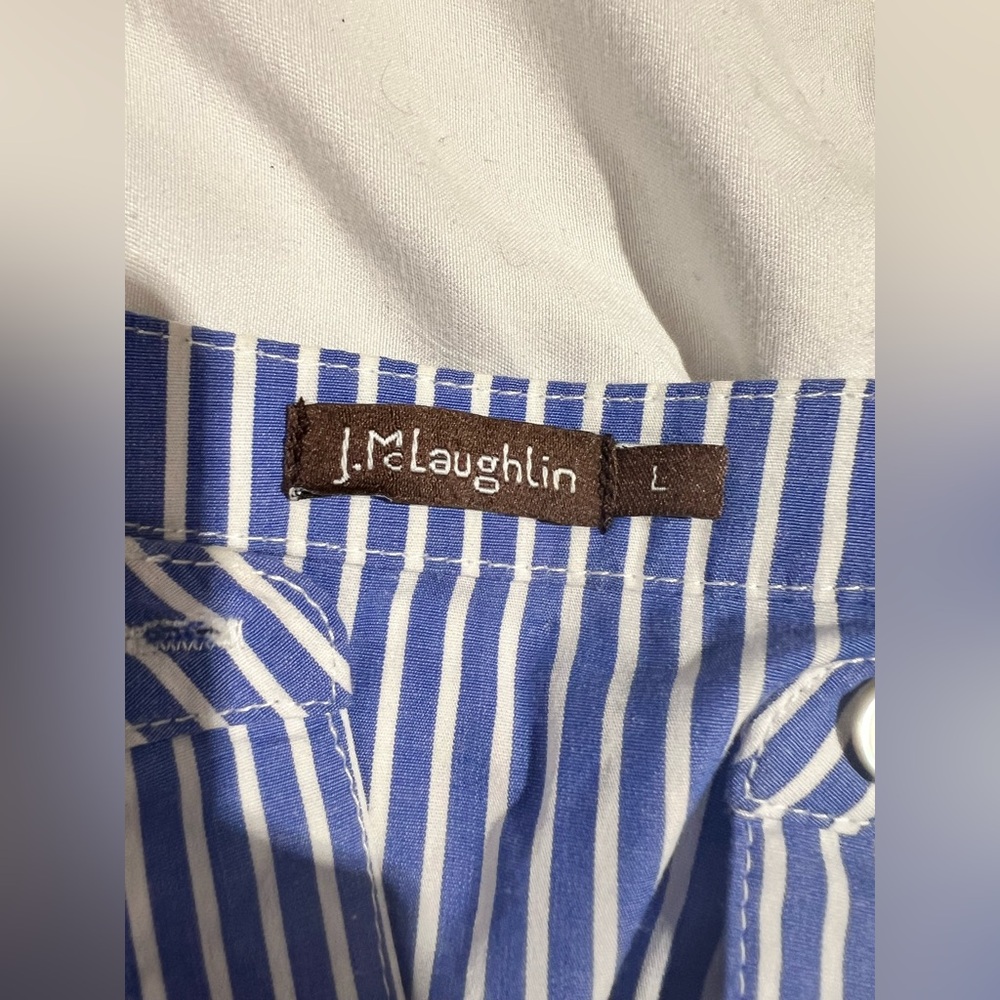 JMcLAUGHLIN Korinne Stripe Dress | L - Picture 10 of 11